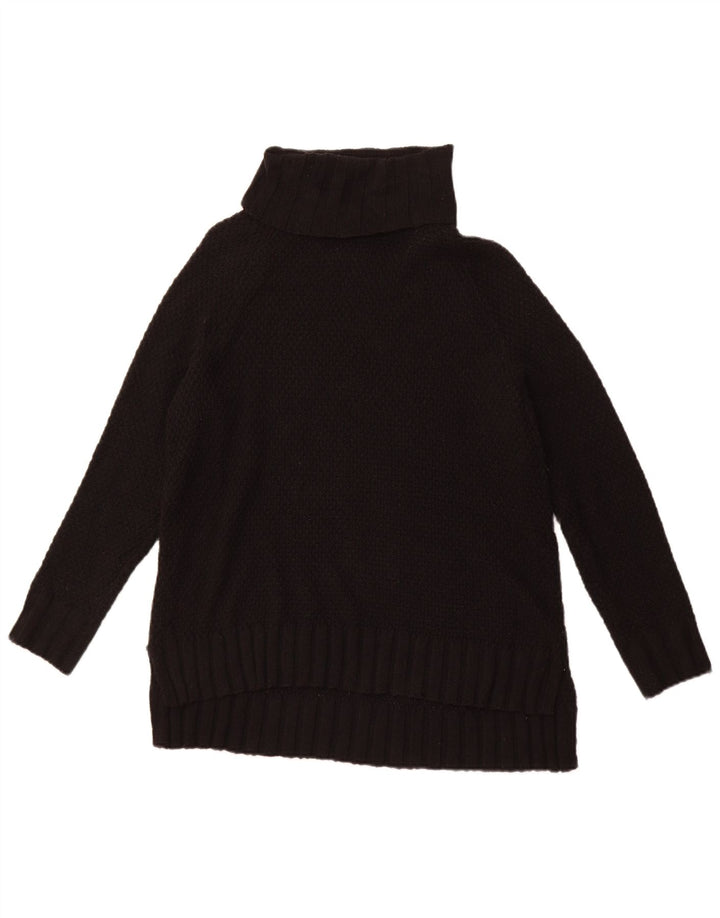 PATAGONIA Pulover oversized cu gât rulat pentru femei UK 10 Small Black