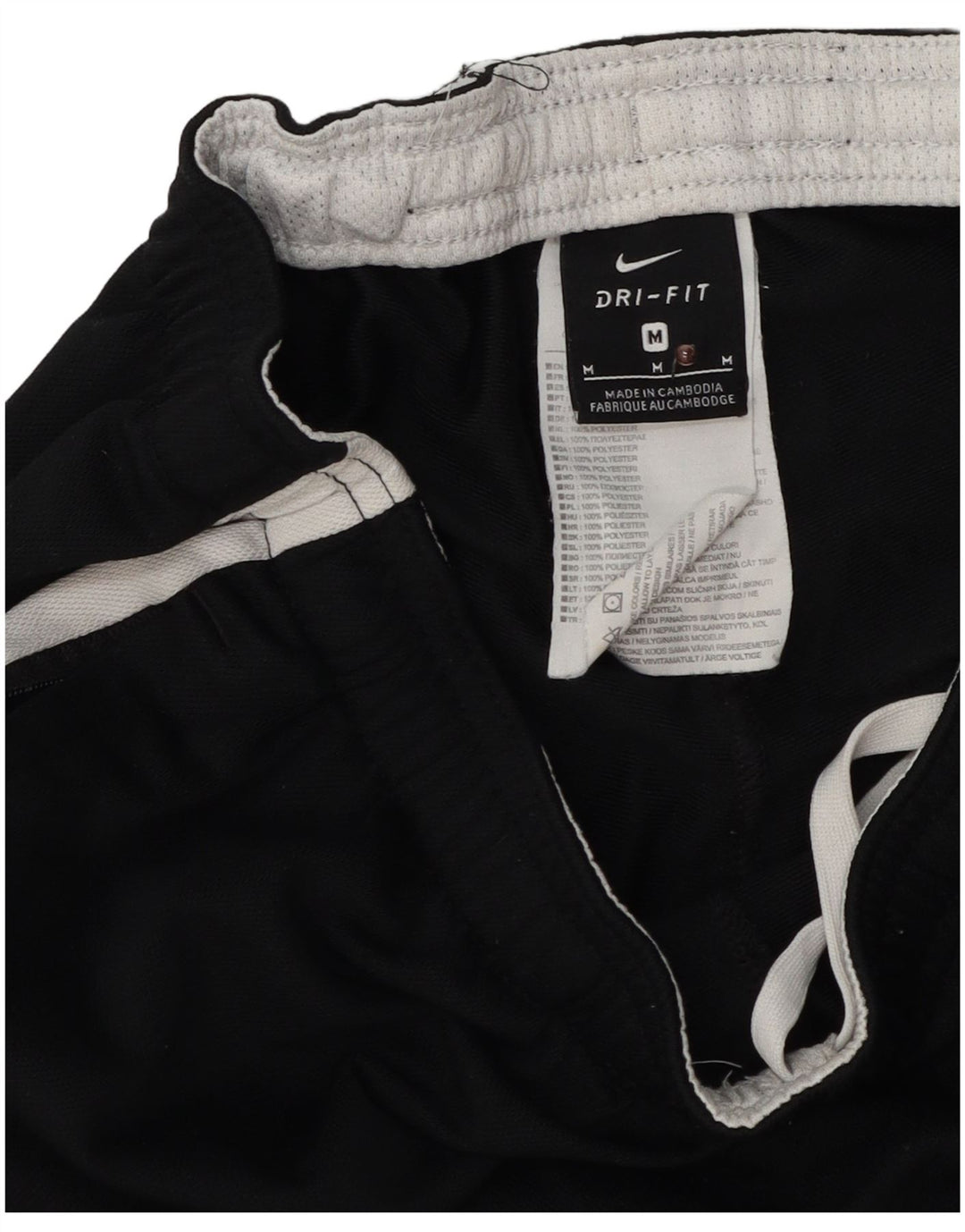 Pantaloni de trening Nike pentru bărbați, negru mediu, poliester bloc de culoare