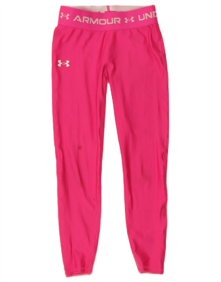 Leggings cu grafică pentru femei Under Armour UK 8 Small Pink Poliamidă