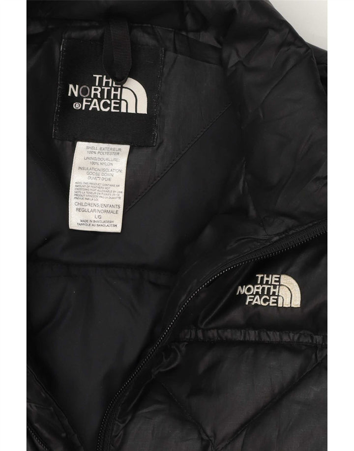 Jachetă căptușită pentru fete The North Face 11-12 ani, mare, poliester negru