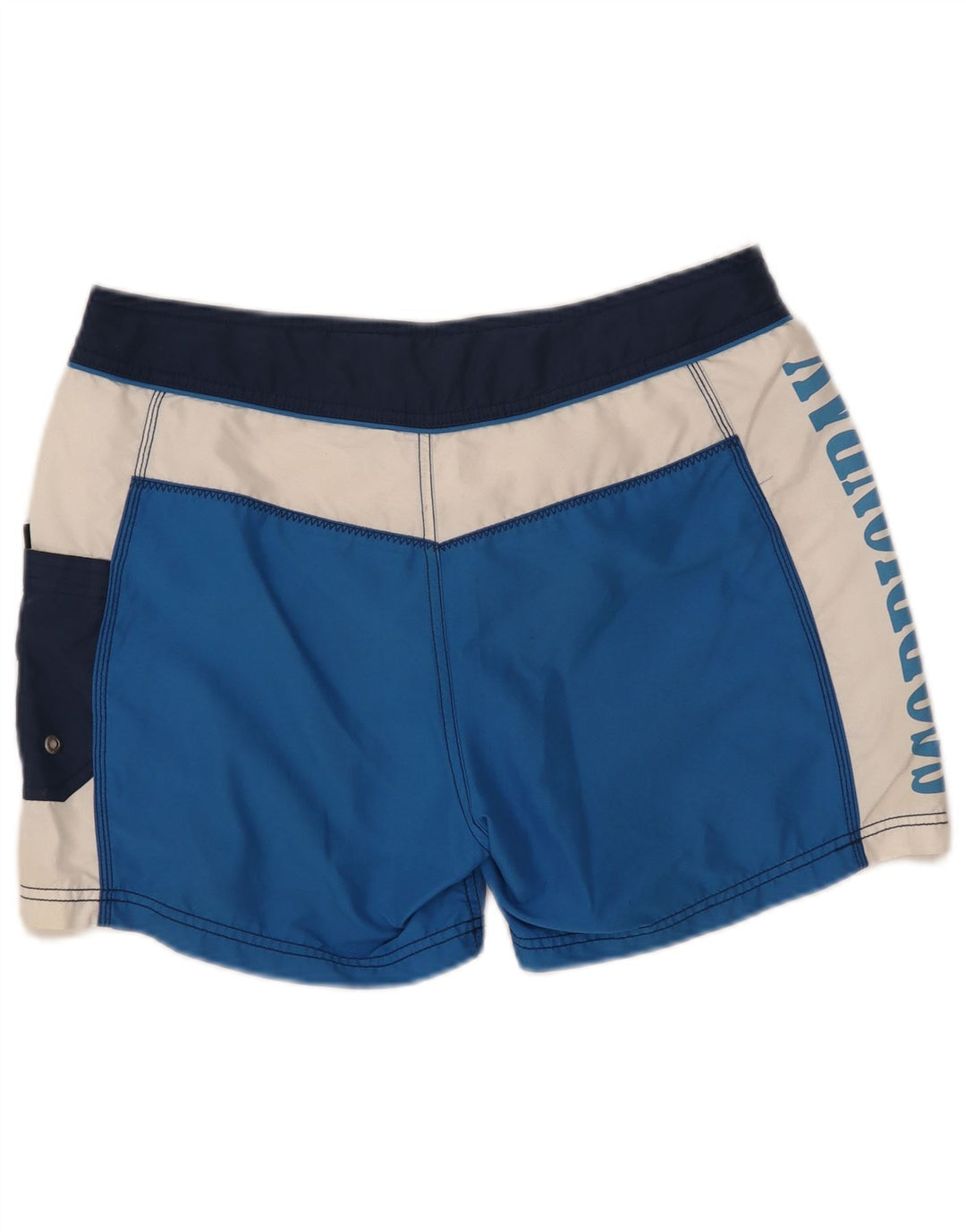 Pantaloni scurți de înot cu grafică pentru bărbați Scorpion Bay, din poliester color block, albastru