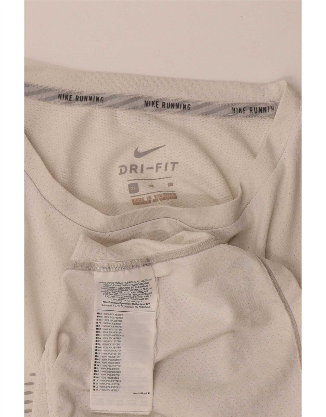 Tricou grafic Nike Dri Fit pentru bărbați Top XL Poliester alb