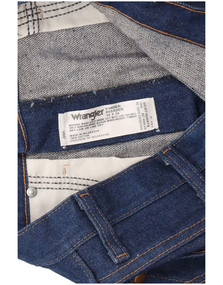 Blugi drepti pentru femei Wrangler W30 L36 Bumbac albastru