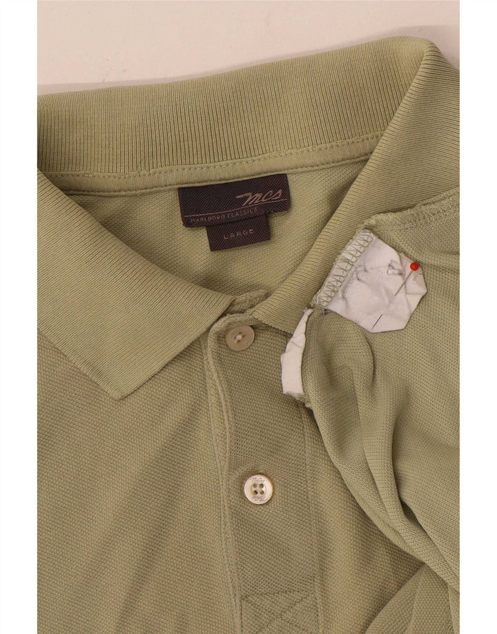 Tricou polo Marlboro Classics pentru bărbați, bumbac kaki mare