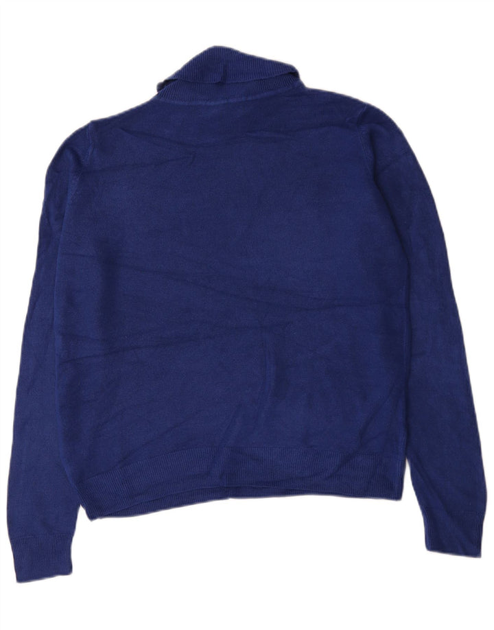 Pulover pentru femei Marks & Spencer cu gât rulat, UK 12 Medium Bleumarin
