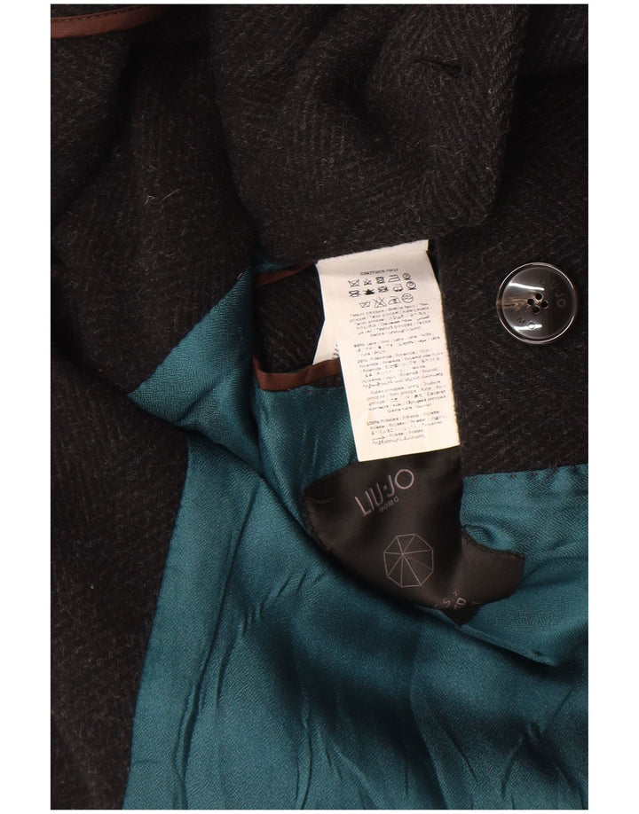 Palton bărbătesc Liu Jo IT 52 XL Lână neagră în spinare