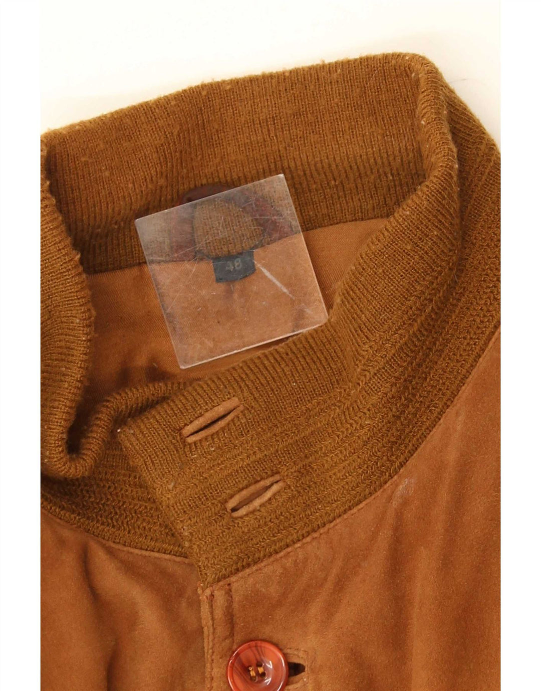 Bomber Vintage pentru bărbați din piele intoarsa IT 48 Maro Mediu