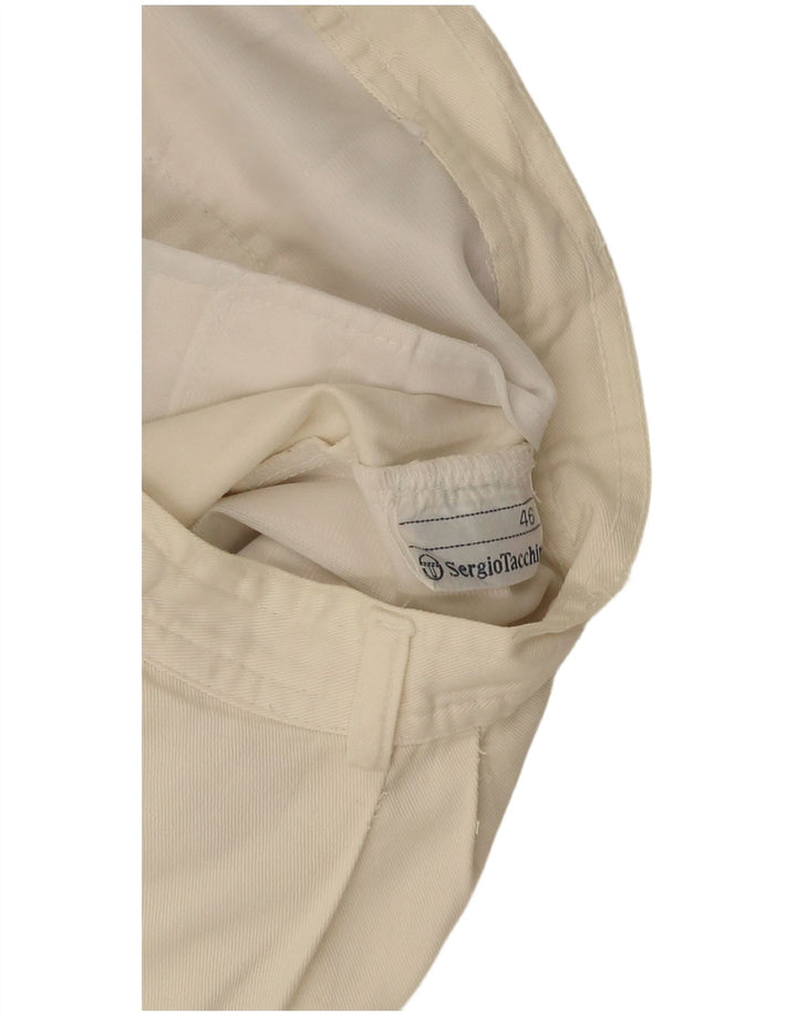 Pantaloni scurți chino pentru bărbați Sergio Tacchini IT 46 Small W28 White