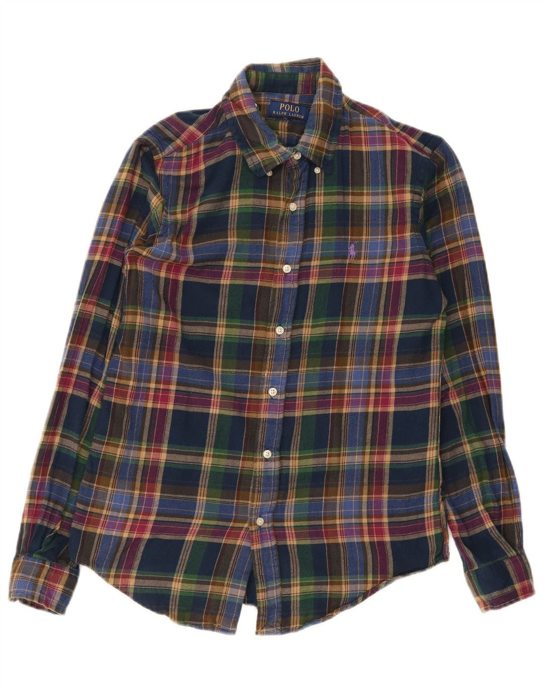 Cămașă de flanel, personalizată, pentru bărbați Polo Ralph Lauren, cu carouri mici, multicolore