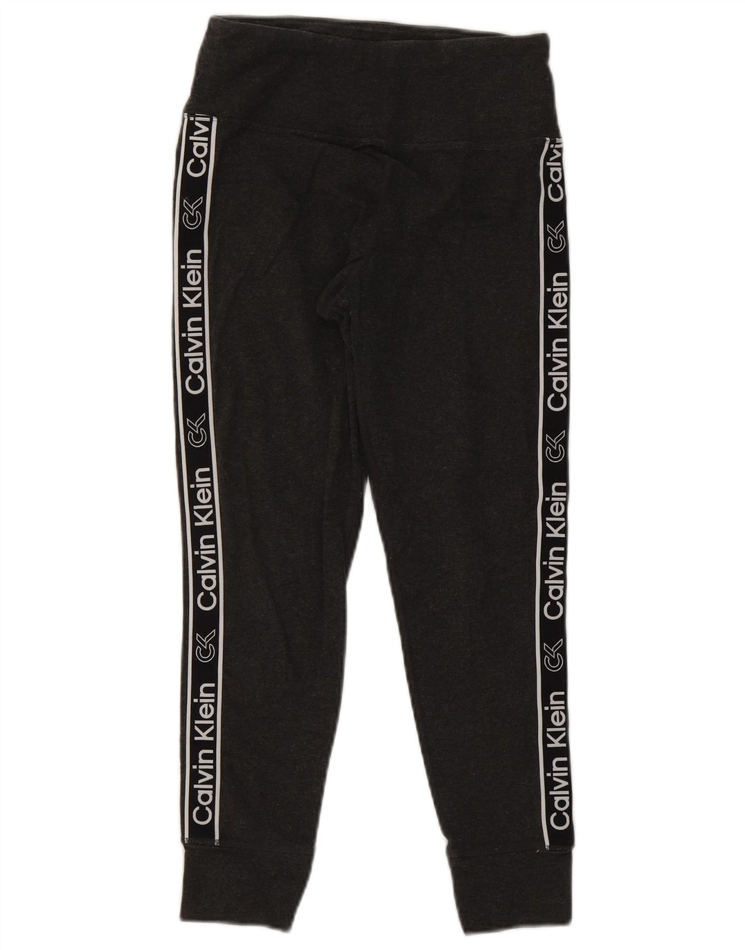 CALVIN KLEIN Womens Graphic Tracksuit Trousers Joggers UK 12 Medium  Grey Vintage Calvin Klein and Second-Hand Calvin Klein from Messina Hembry 