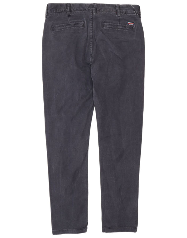 Pantaloni chino slim pentru bărbați Superdry L32 L30 bumbac bleumarin