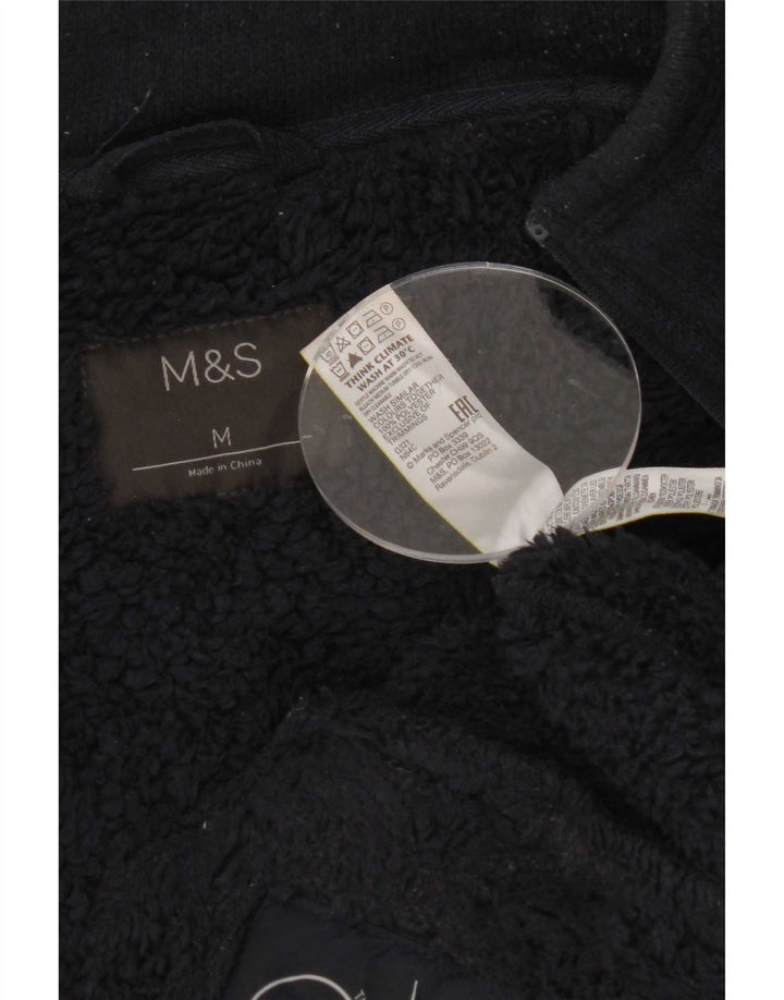 Marks & Spencer pentru bărbați Sherpa Trening Top Jachetă Mediu Bleumarin Poliester