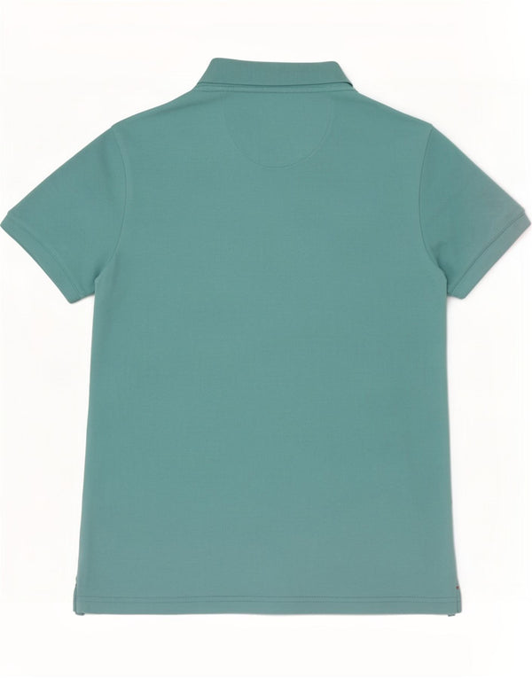 U.S. Polo Assn. Cămașă polo Slim Fit pentru bărbați, bumbac turcoaz mic