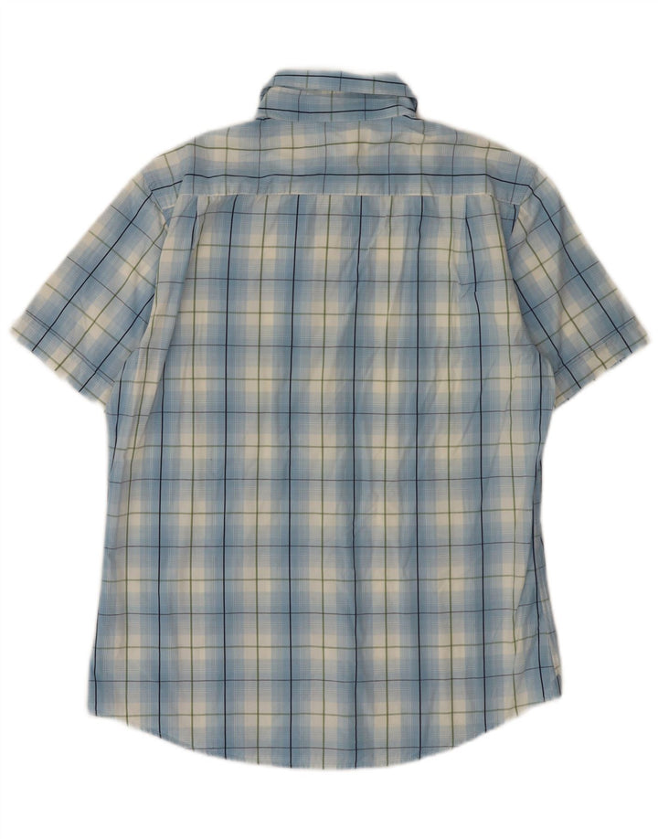 Cămașă cu mânecă scurtă pentru bărbați Dickies, bumbac cu carouri albastre mari