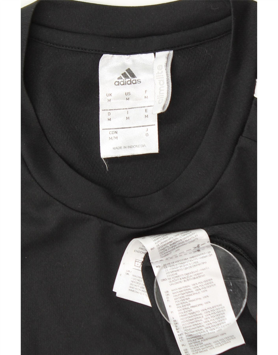 Tricou Adidas Climalite pentru bărbați Top Mediu Poliester Negru