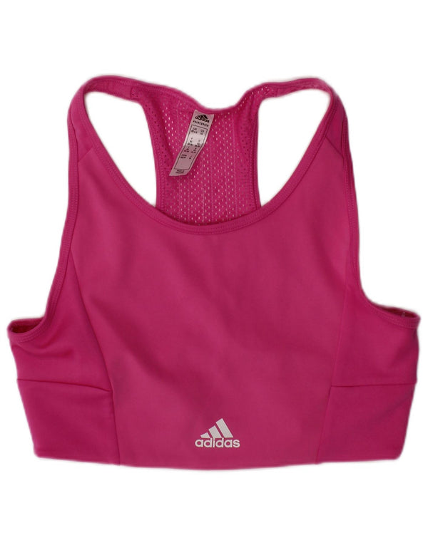 Top sutien sport grafic Adidas pentru femei UK 4/6 XS roz