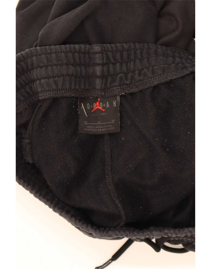 Pantaloni scurți sport grafic Jordan pentru bărbați, bumbac mediu negru