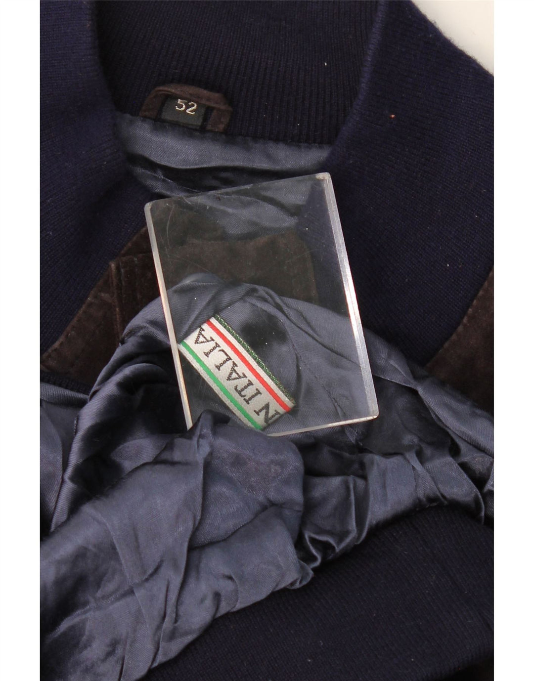 Jachetă bomber din piele intoarsa pentru barbati VINTAGE IT 52 XL violet