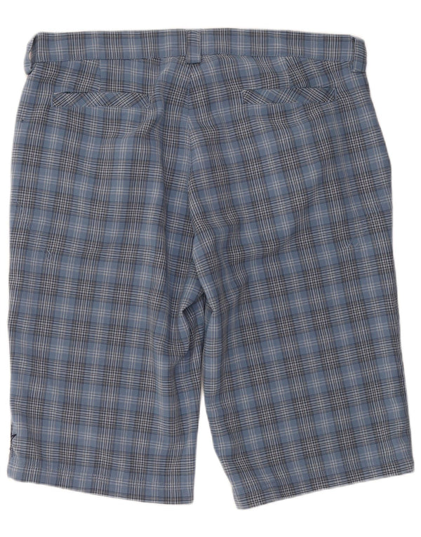 Pantaloni scurți chino pentru bărbați IGUANA W36 Large Blue Check Poliester