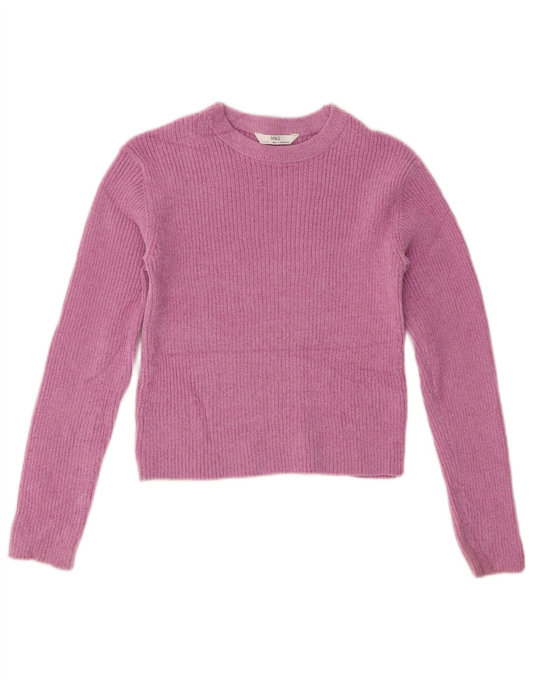 Crop Top fete Marks & Spencer cu mânecă lungă 11-12 ani roz poliester