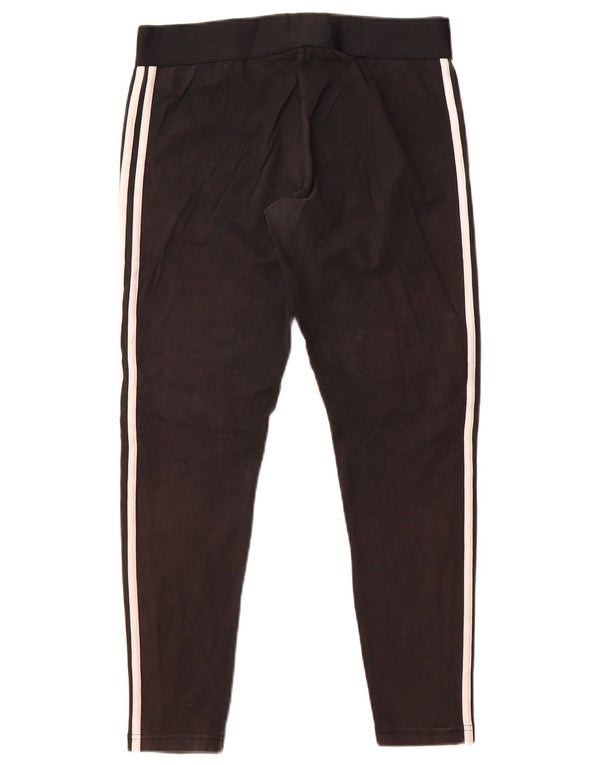 Leggings pentru femei Adidas UK 16/18, mare, negru, bumbac