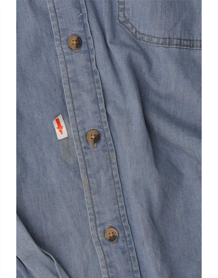 Cămașă din denim Wrangler pentru bărbați, mare, albastru