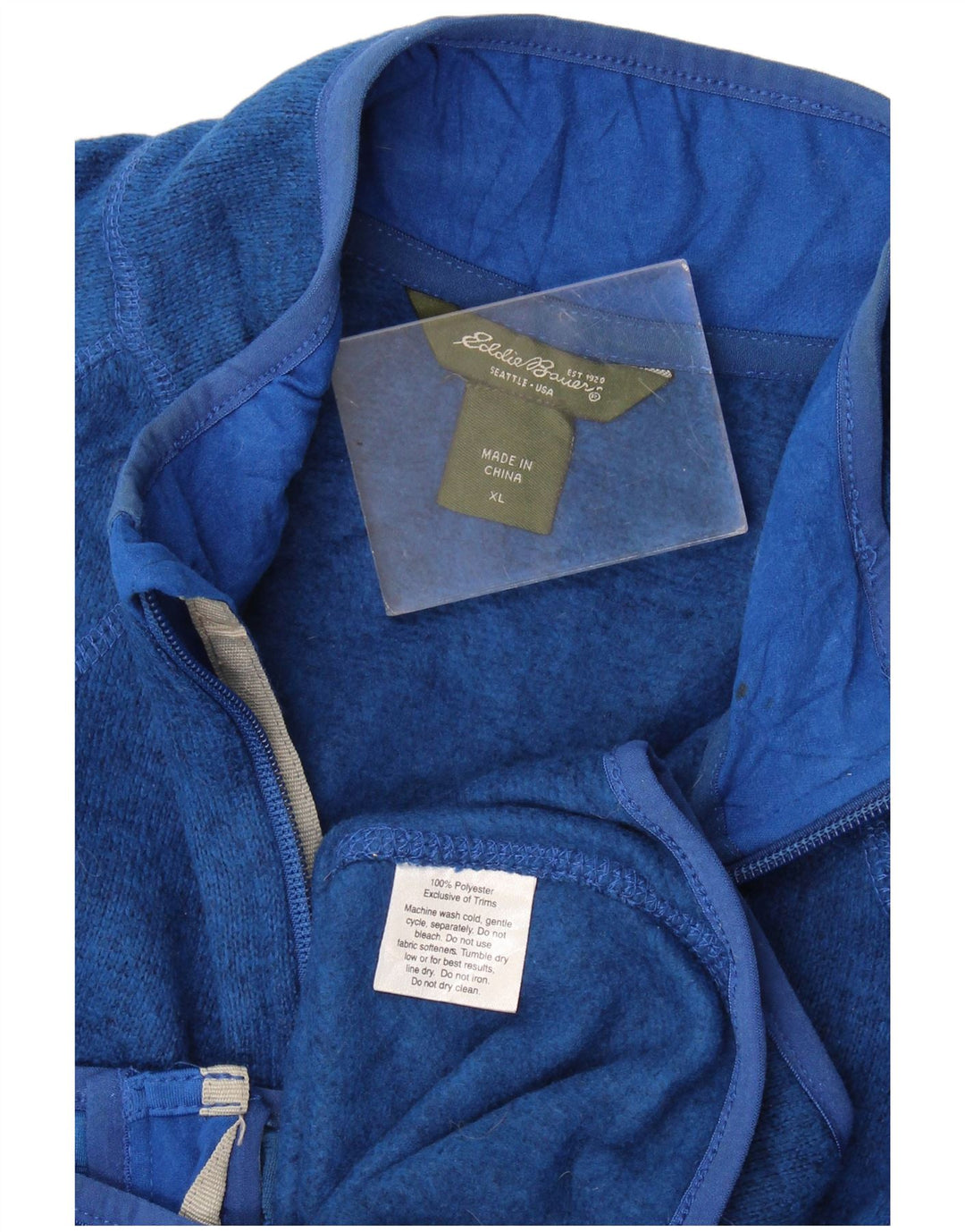 Jachetă de trening pentru femei Eddie Bauer UK 18 XL Poliester albastru