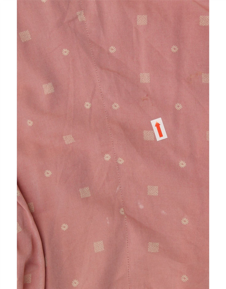 VINTAGE Rochie A-Line fără mâneci pentru femei UK 6 XS Roz Floral