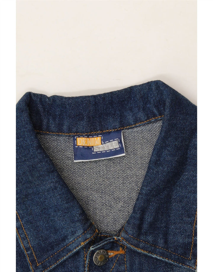 DENIM STYLE Mens Denim Jacket IT 52 XL Blue Cotton Vintage Denim Style and Second-Hand Denim Style from Messina Hembry 