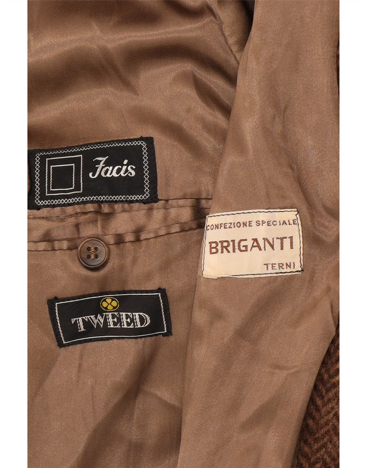 Palton pentru bărbați Facis UK 40 Large Brown Herringbone