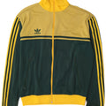 Jachetă de top pentru trening grafic Adidas pentru bărbați, mare, galbenă, din poliamidă