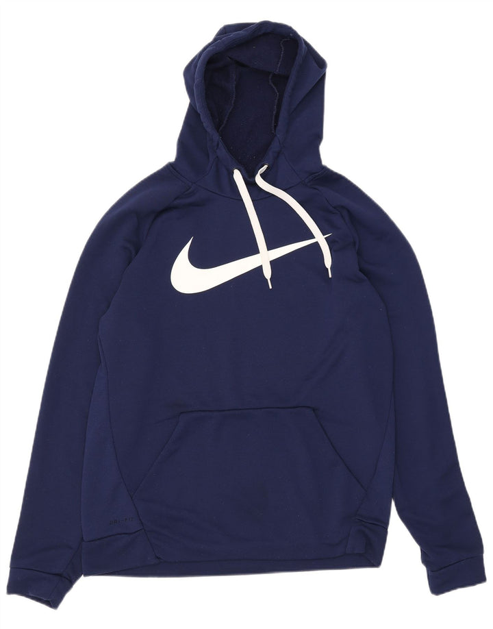 Pulover Nike Dri Fit Graphic pentru bărbați, poliester mediu albastru