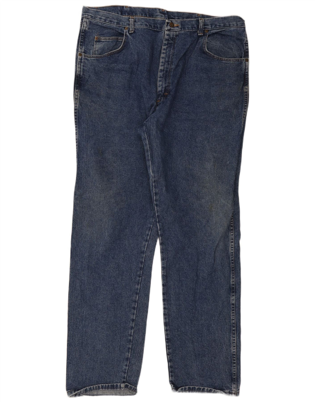 Blugi drepti pentru bărbați Wrangler W42 W34 Bumbac albastru