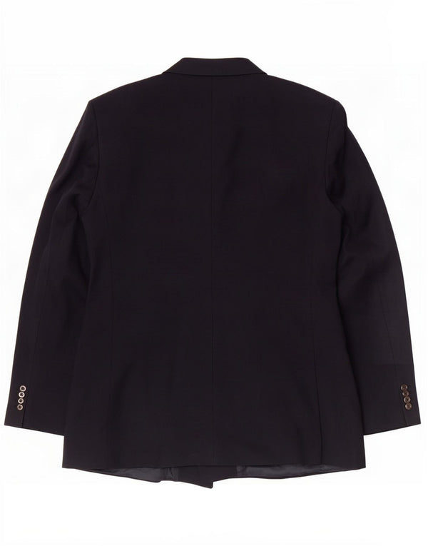 Jachetă pentru bărbați Marks & Spencer cu paragate UK 46 XL bleumarin