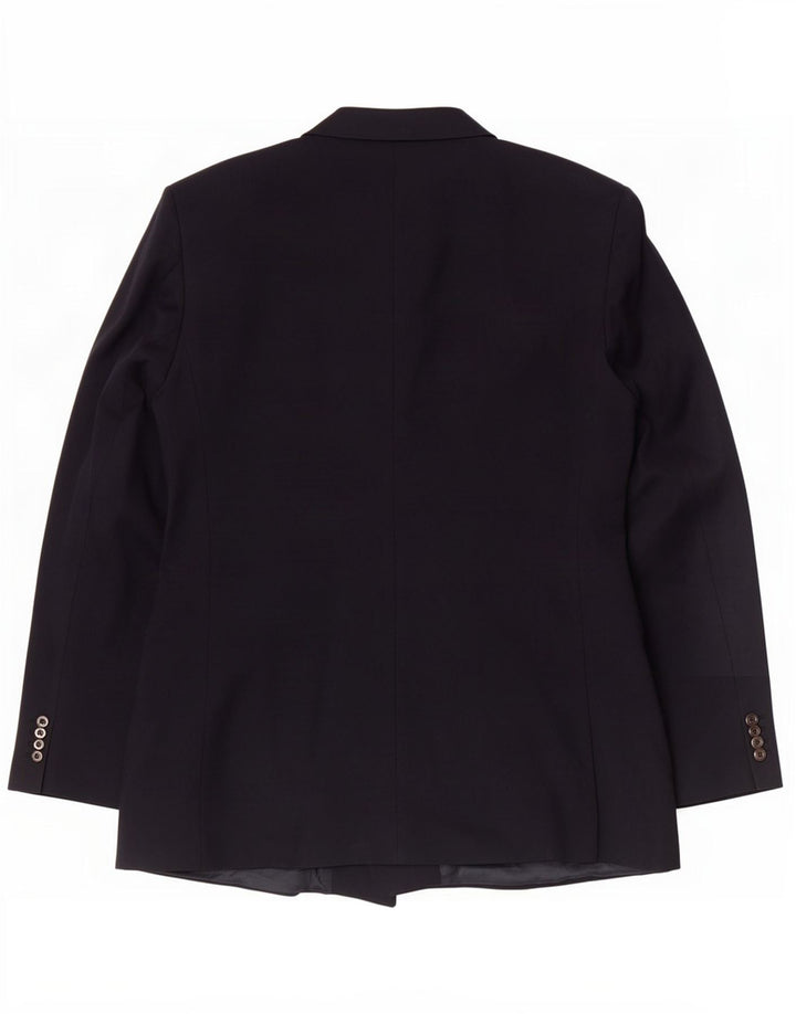 Jachetă pentru bărbați Marks & Spencer cu paragate UK 46 XL bleumarin