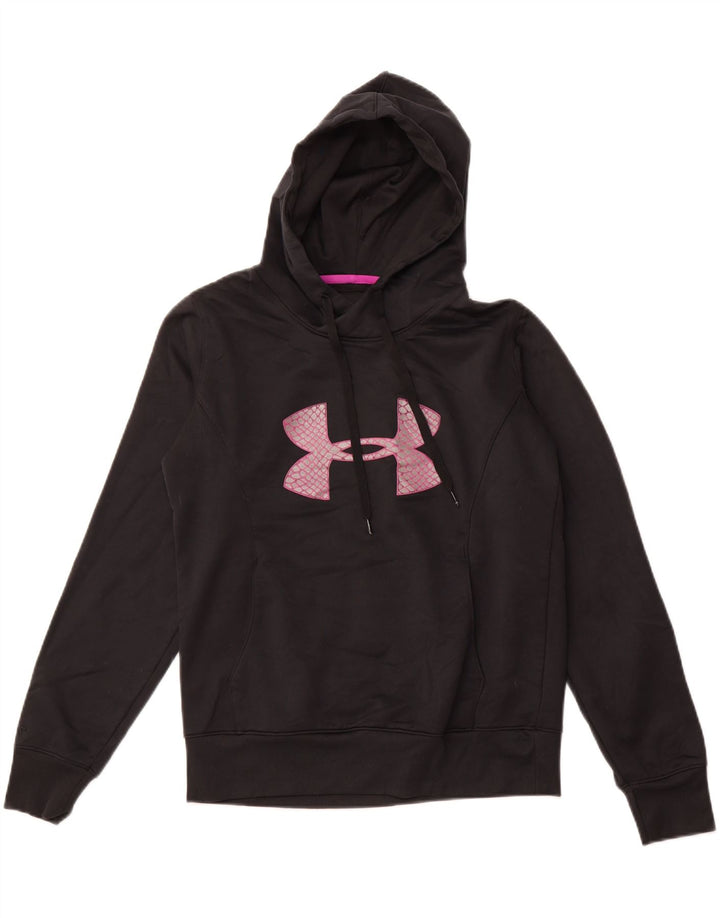 Pulover pentru femei Cold Gear Graphic Hoodie UNDER ARMOUR UK 14 Medium Black