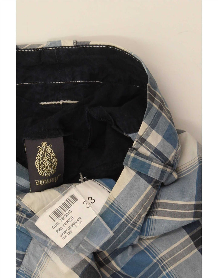 Pantaloni scurți chino pentru bărbați Dondup W33 Medium Blue Check