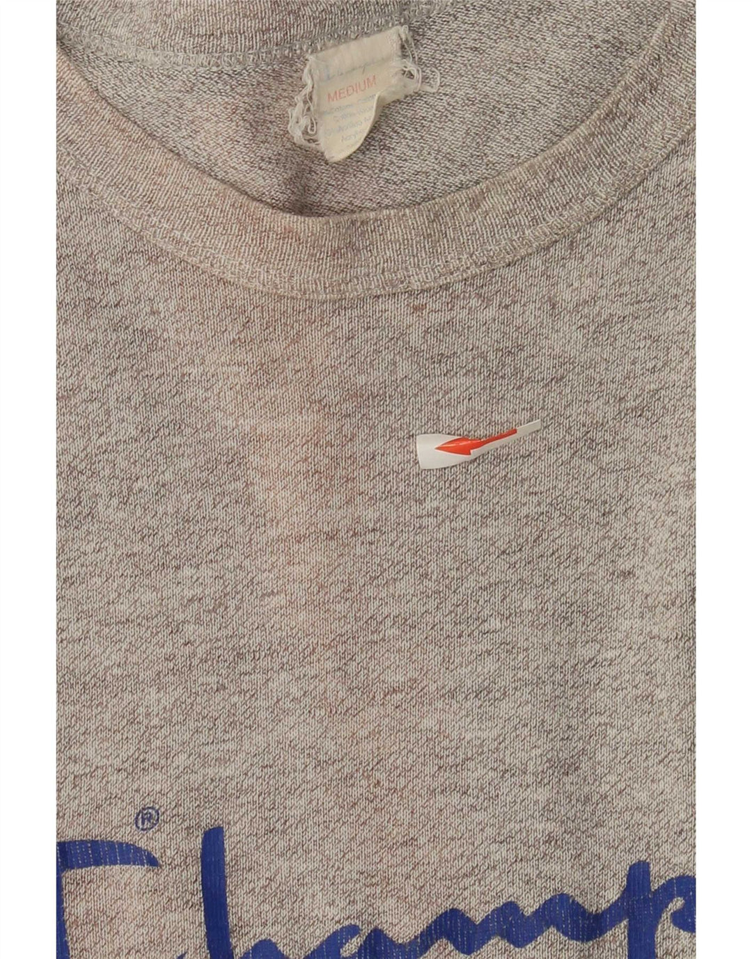 Tricou grafic pentru bărbați Champion Top din bumbac gri mediu