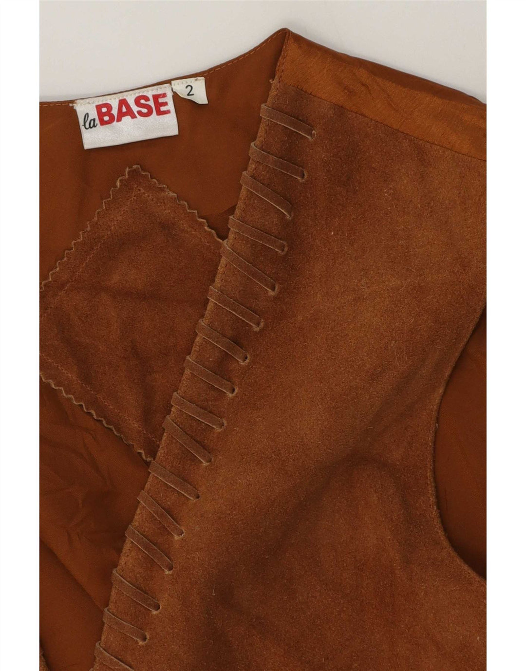 Vestă vintage bărbătească din piele intoarsa Mica Bej
