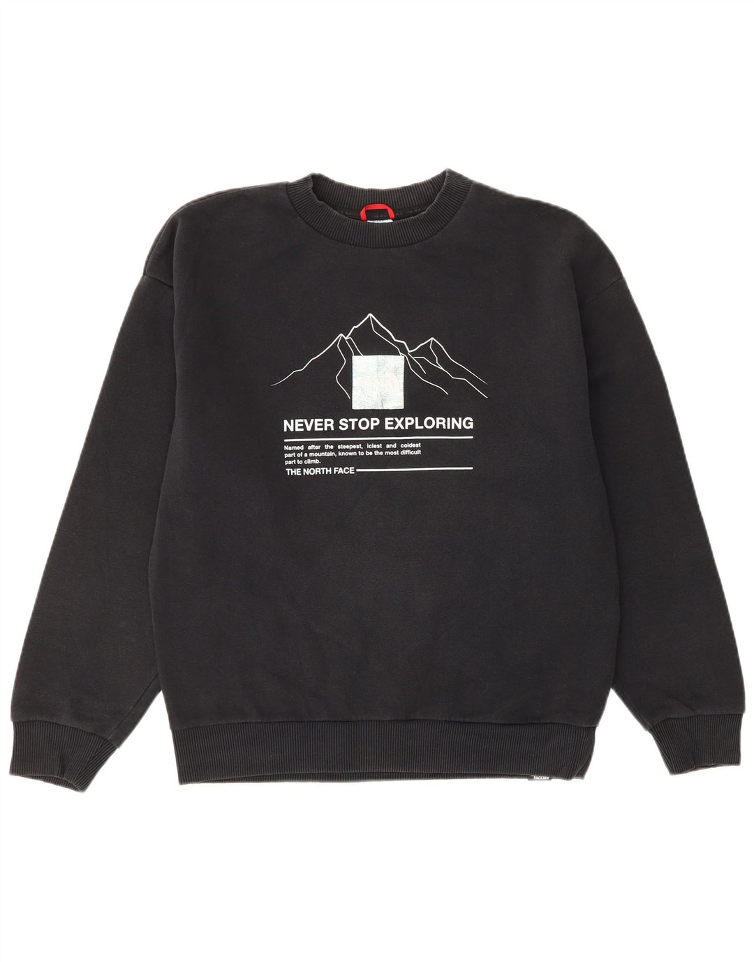 The NORTH FACE Pulover cu grafic pentru femei UK 14 Bumbac mediu negru