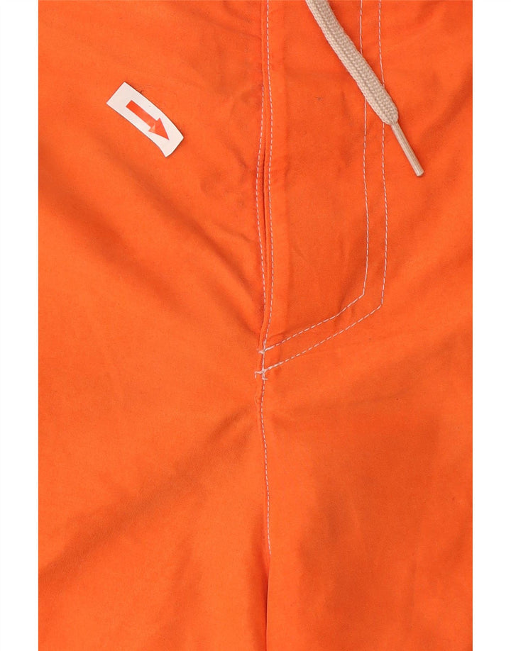 Pantaloni scurți de înot cu grafică Fila pentru bărbați, mari, portocalii, din poliester