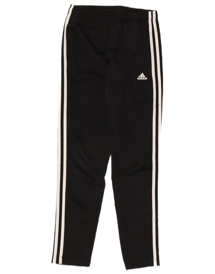 Pantaloni de trening Adidas baieti 11-12 ani poliester negru