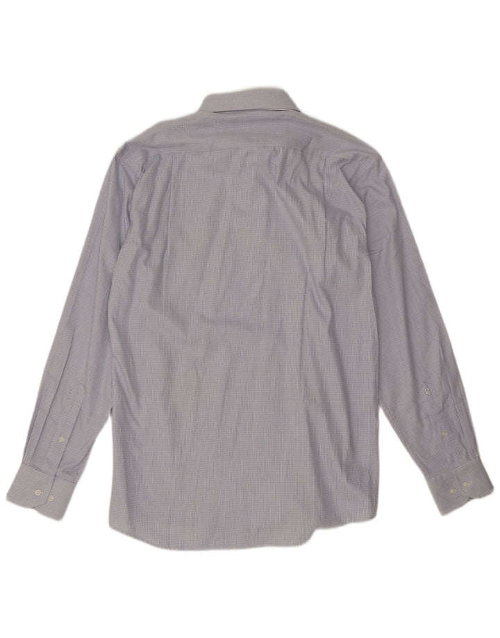 Cămașă de flanel pentru bărbați Pierre Cardin, bumbac cu carouri albastru mediu