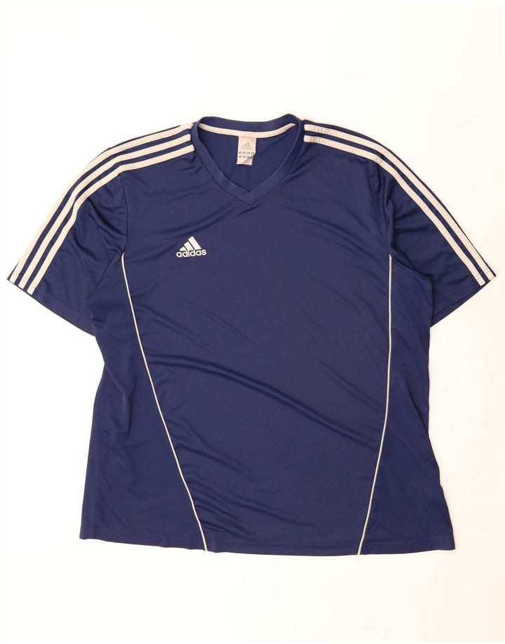 Tricou pentru bărbați Adidas Top 2XL Bleumarin Poliester