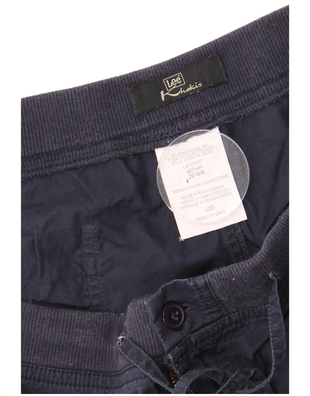 Pantaloni scurți chino kaki LEE pentru femei US 20 3XL W40 bumbac bleumarin