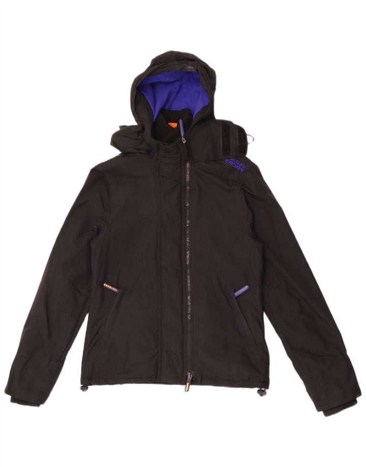 Jachetă Windbreaker cu grafică Superdry pentru femei UK 10 Small Black