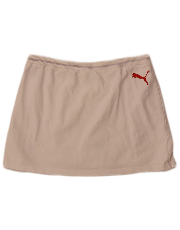 Fusta mini cu grafică Puma pentru femei Medium W32 Alb