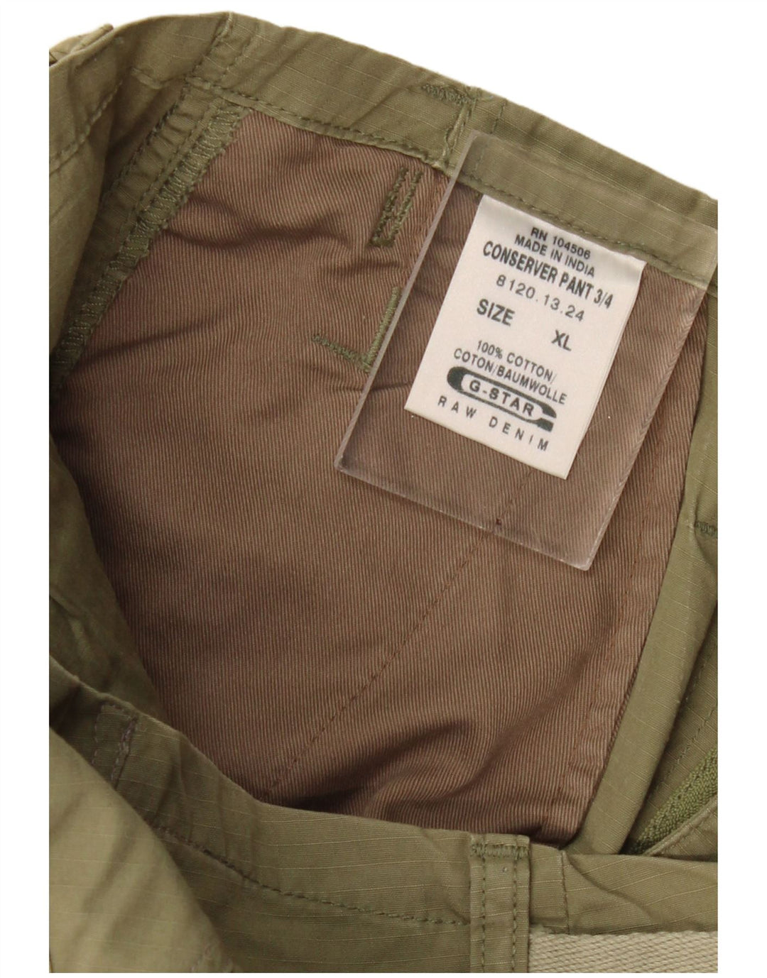 Pantaloni cargo G-Star pentru bărbați Capri XL W40 L22 Kaki Bumbac
