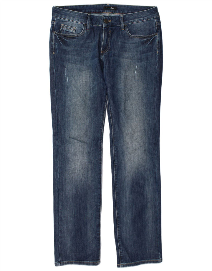 Blugi drepti Massimo Dutti pentru femei EU 42 Large W32 L34 Bleumarin