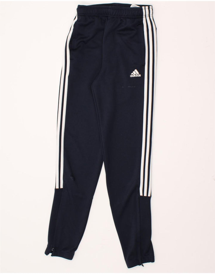 ADIDAS Mens Tracksuit Trousers Joggers Small  Navy Blue Polyester Vintage Adidas and Second-Hand Adidas from Messina Hembry 